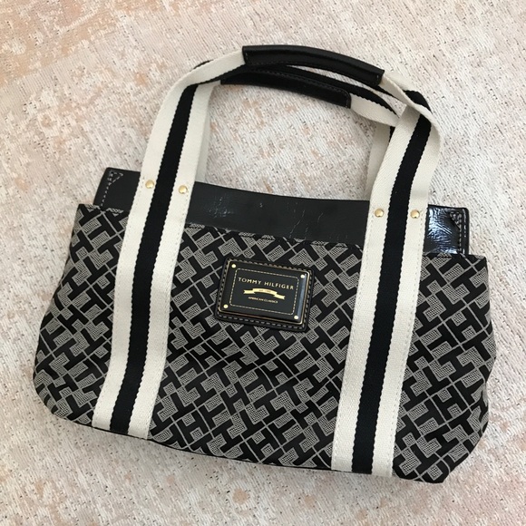 Tommy Hilfiger Logo Canvas Handbag - Picture 4 of 7